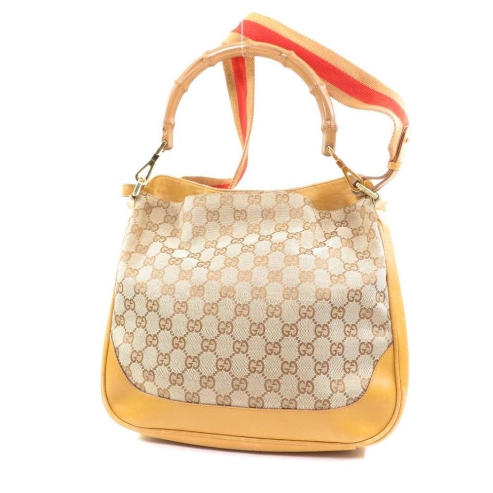 Gucci Bamboo Top Handle Web Hobo Jackie 3gg615